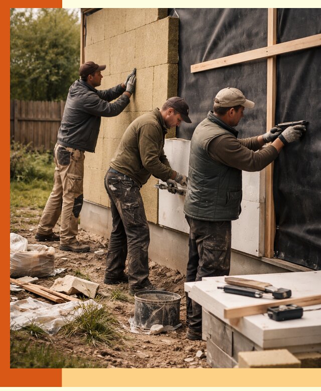 Утепление дачного дома под ключ в Шадринске