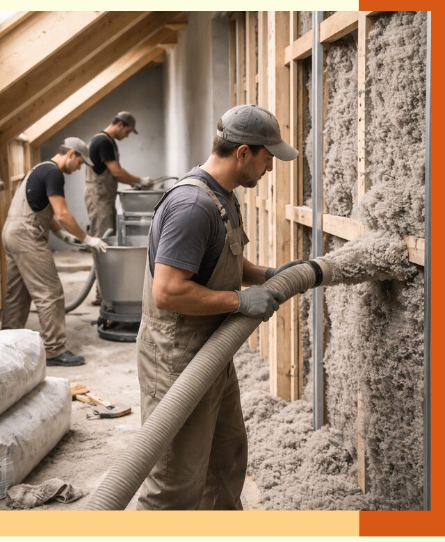 Утепление таунхауса эковатой в Шадринске от 2275 руб./м² — монтаж и задувка | ТепломастерШдр