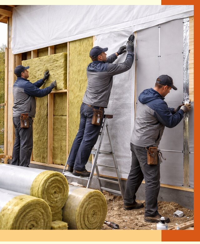 Утепление каркасного дома в Шадринске от 4343 руб./м2 — профессионально | ТепломастерШдр