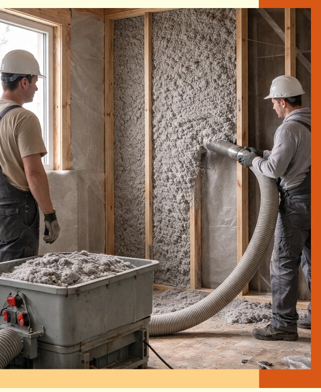 Утепление каркасного дома эковатой в Шадринске от 1861 руб. | ТепломастерШдр