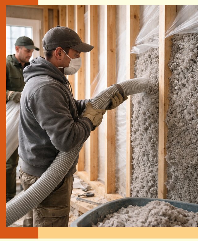 Утепление каркасного дома эковатой в Шадринске — качественно и надолго