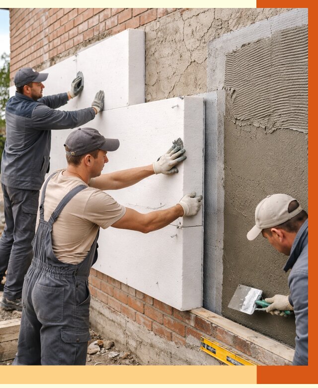 Утепление кирпичного дома в Шадринске от 4343 руб. под ключ | ТепломастерШдр