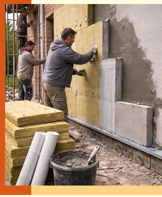 Утепление кирпичного дома под ключ в Шадринске