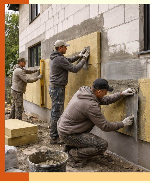 Утепление дома из газобетона в Шадринске качественно и долговечно