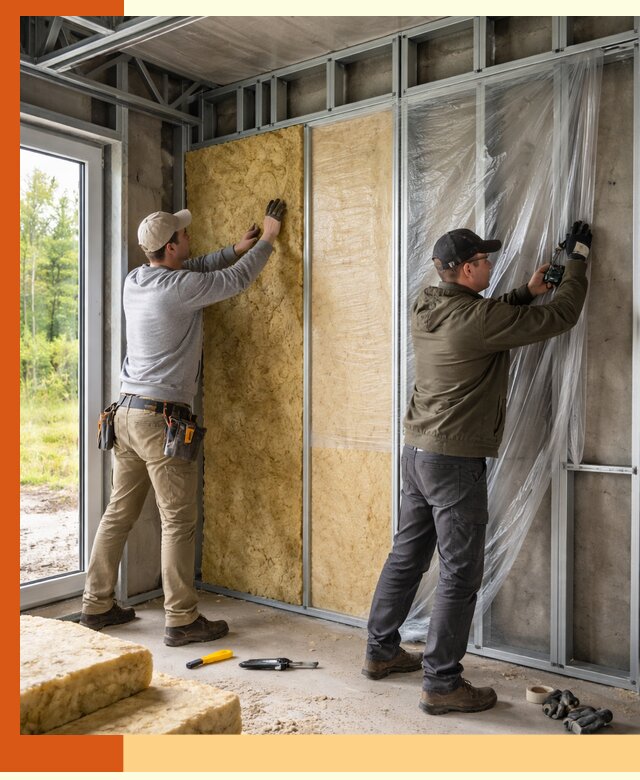 Утепление дома из ЛСТК в Шадринске с гарантией качества и эффективности