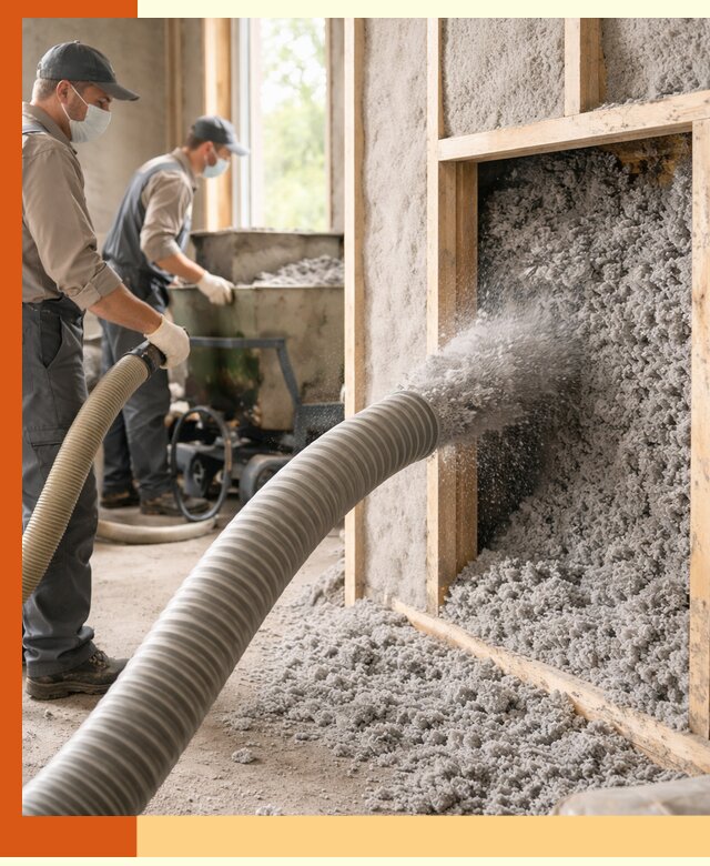 Утепление коттеджа эковатой в Шадринске с гарантией качества