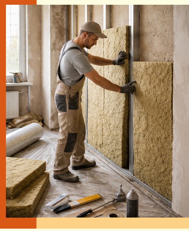 Утепление квартиры в Шадринске — комплексная теплоизоляция стен и полов