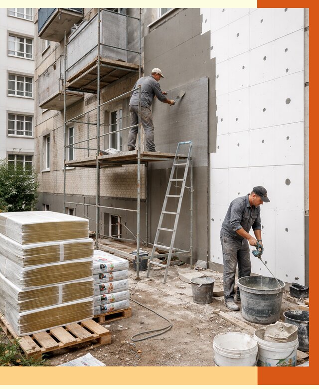 Утепление квартиры снаружи в Шадринске от 6360 руб/м2 под ключ | ТепломастерШдр