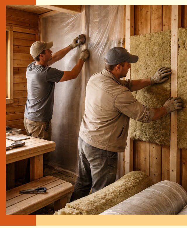 Утепление бани изнутри в Шадринске качественно и недорого