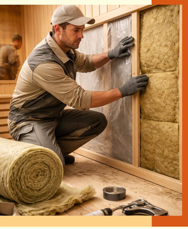 Утепление сауны изнутри в Шадринске от 6722 руб. за м2 | ППУ, под ключ — ТепломастерШдр