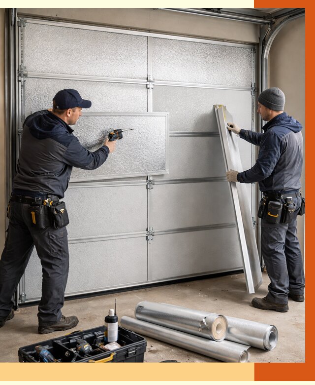 Утепление гаражных ворот в Шадринске от 8118 руб/м2 — надежно и быстро | ТепломастерШдр