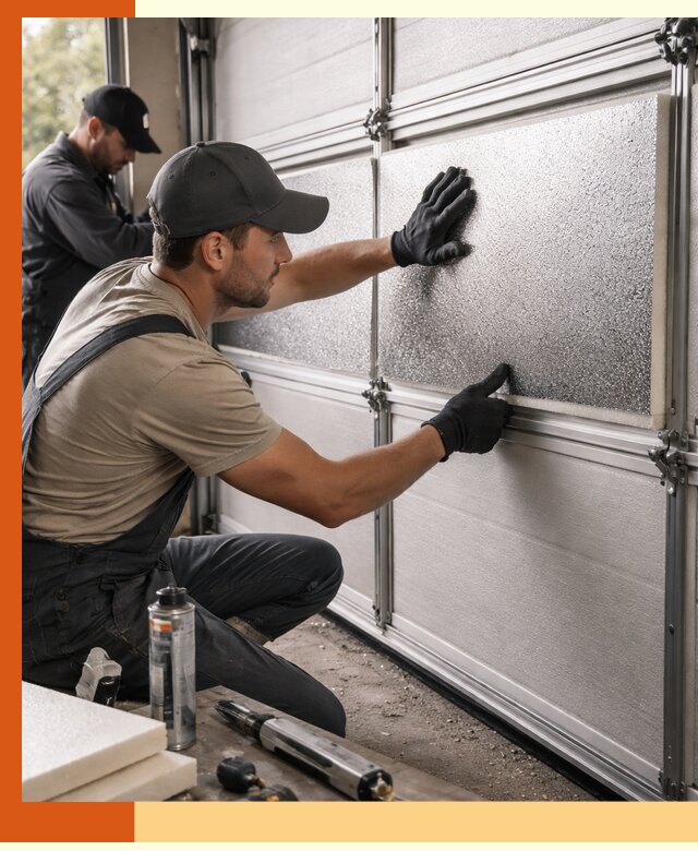 Утепление гаражных ворот в Шадринске качественно и надежно