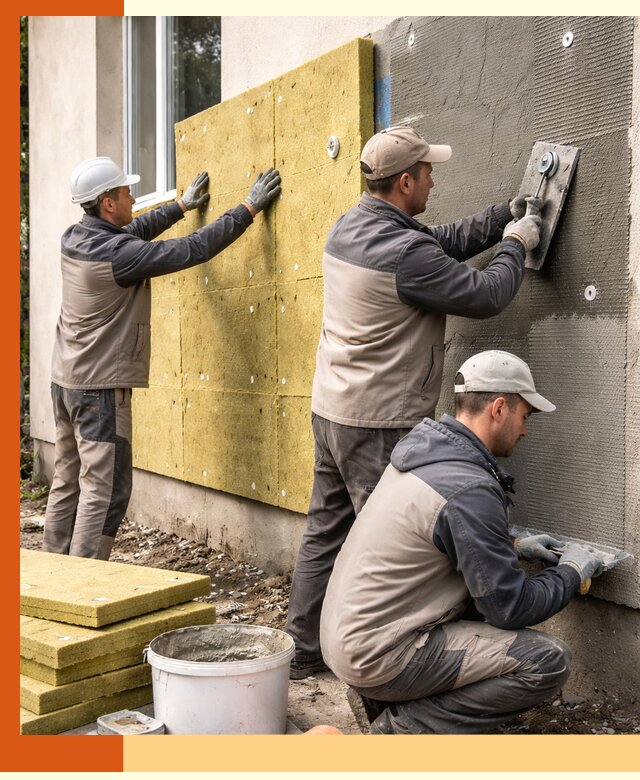 Утепление фасада под штукатурку в Шадринске — энергоэффективная технология