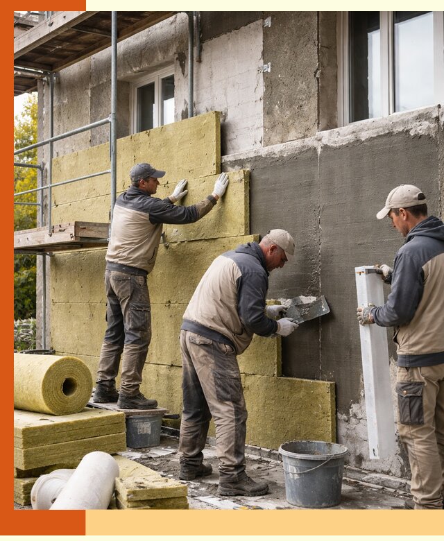 Утепление фасада зданий и домов в Шадринске