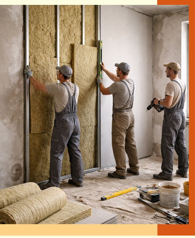 Утепление стен изнутри в Шадринске от 2327 руб/м² под ключ | ТепломастерШдр