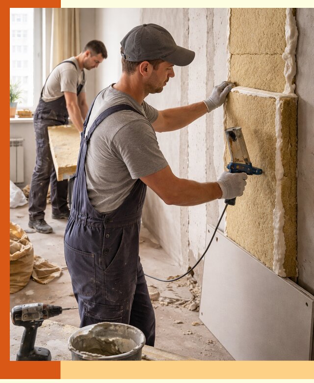 Утепление стен изнутри в Шадринске — качественно и эффективно