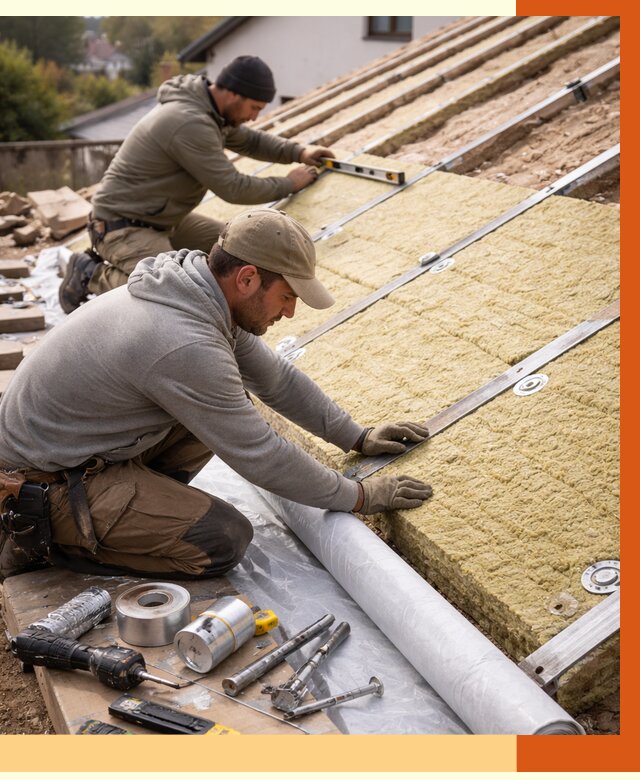 Утепление крыши снаружи в Шадринске под ключ от 1241 руб./м2 | ТепломастерШдр