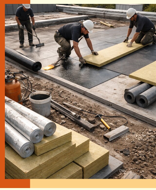 Утепление плоской крыши в Шадринске — надежная теплоизоляция и герметизация