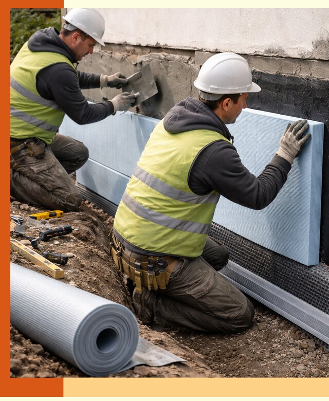 Утепление фундамента снаружи в Шадринске — профессиональная теплоизоляция