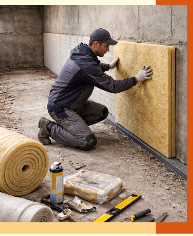 Утепление фундамента изнутри в Шадринске от 4343 руб./м2 — работы под ключ | ТепломастерШдр