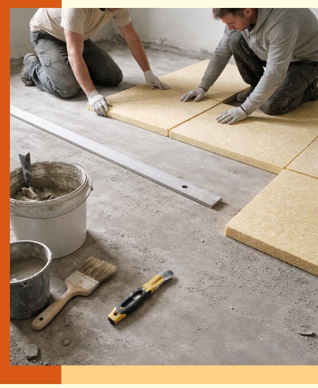 Утепление бетонного пола в Шадринске профессионально и недорого