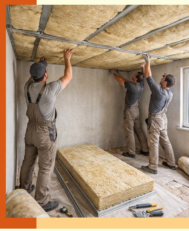 Утепление потолка в Шадринске — тепло и без сквозняков