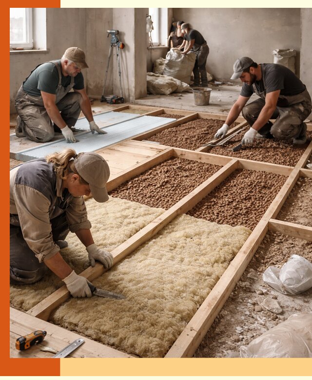 Утепление перекрытий жилых и промышленных зданий в Шадринске