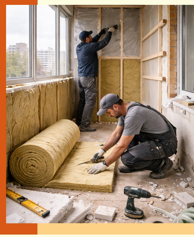 Утепление балкона под ключ в Шадринске качественно и быстро