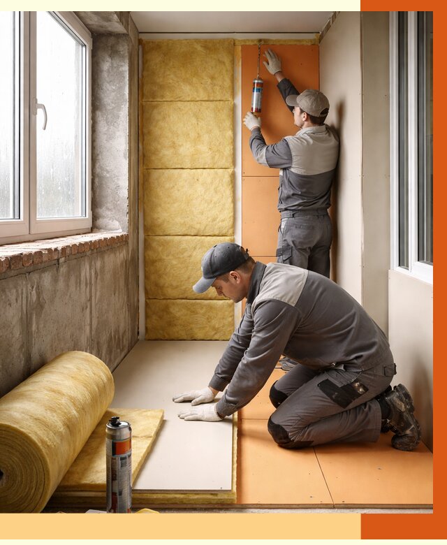 Утепление лоджии под ключ в Шадринске от 6722 руб/м2 — комплексное решение | ТепломастерШдр