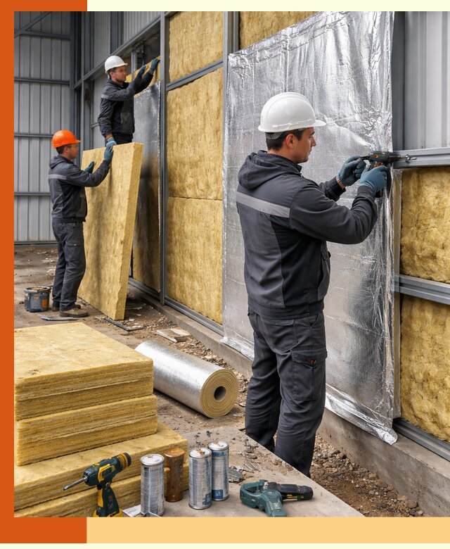 Утепление металлического ангара профессионально в Шадринске