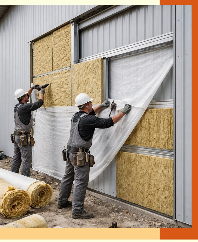 Утепление металлического склада в Шадринске от 4653 руб/м2 — комплексное утепление под ключ | ТепломастерШдр