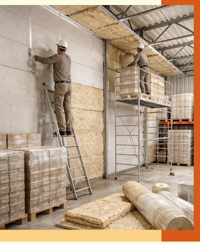 Утепление склада готовой продукции в Шадринске от 2016 руб./м2 — комплексно | ТепломастерШдр