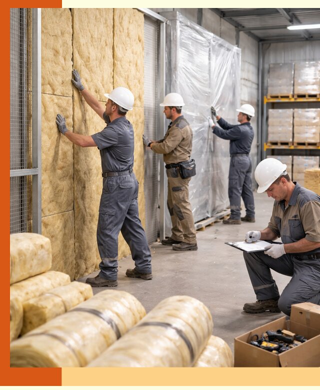 Утепление склада готовой продукции в Шадринске качественно и быстро