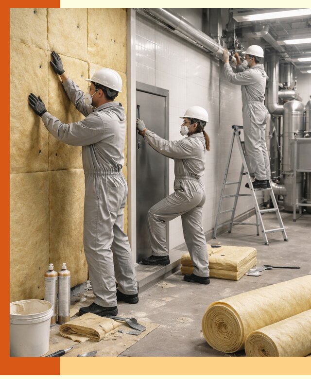 Утепление пищевого цеха под ключ в Шадринске