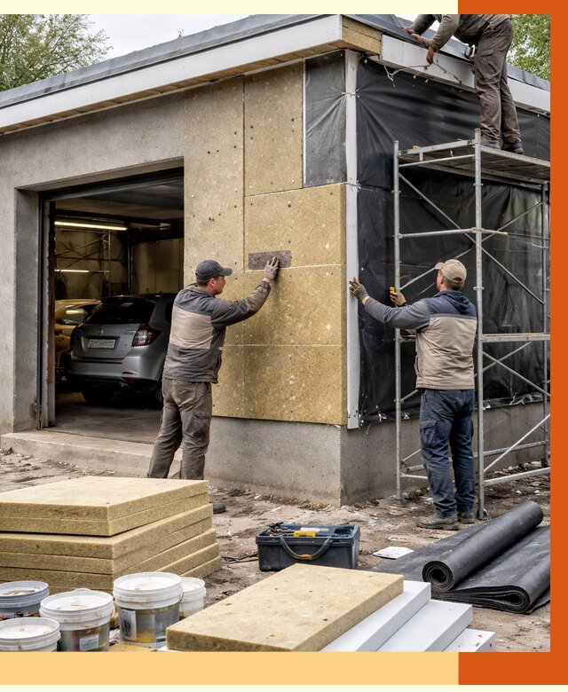 Утепление автосервиса в Шадринске ппу, пеноизоляция, от 14994 руб/м2 — ТепломастерШдр