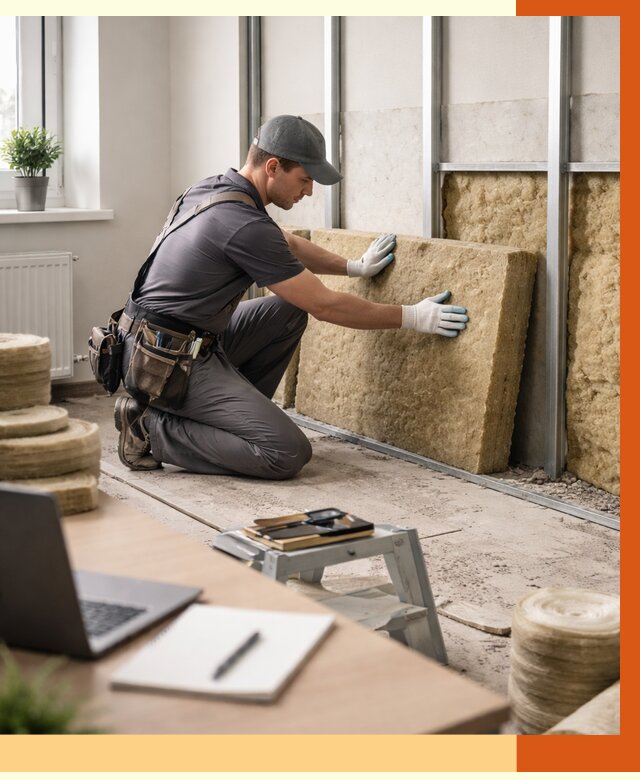 Утепление офиса в Шадринске от 4653 руб/м2 — комплексное утепление офиса под ключ | ТепломастерШдр