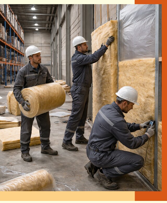 Утепление логистического центра в Шадринске от 4653 руб/м² под ключ | ТепломастерШдр