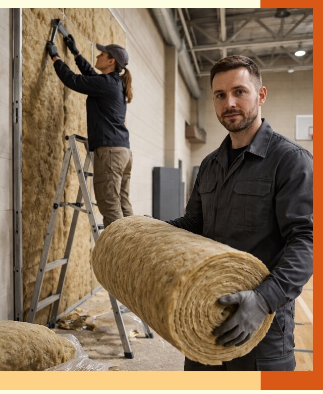 Утепление спортзала в Шадринске от 7756 руб/м2 — комплексное утепление под ключ | ТепломастерШдр