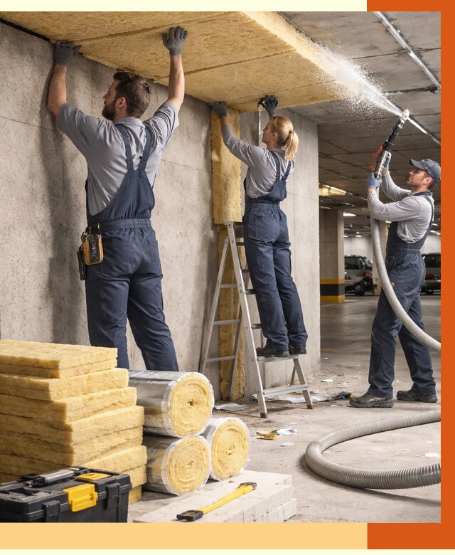 Утепление паркинга в Шадринске от 7032 руб./м2 — работы под ключ | ТепломастерШдр