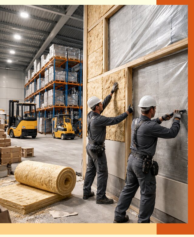 Утепление склада с техникой в Шадринске от 4343 руб./м2 — комплексно под ключ | ТепломастерШдр