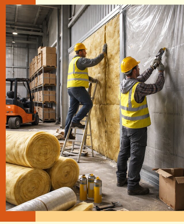 Утепление склада с техникой в Шадринске под ключ