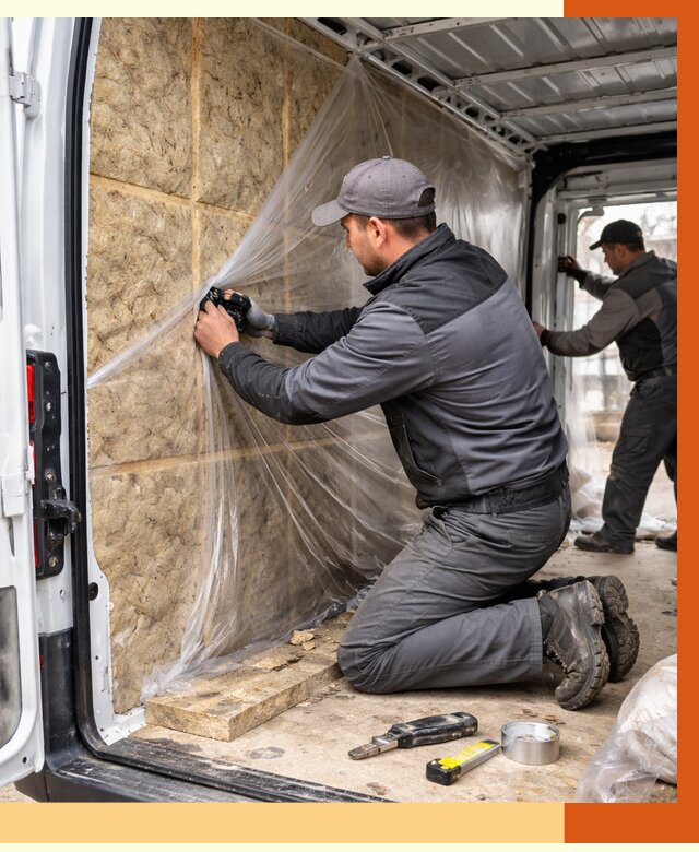 Утепление фургона в Шадринске от 17063 руб/м2 — утепление фургона ППУ и кузова | ТепломастерШдр