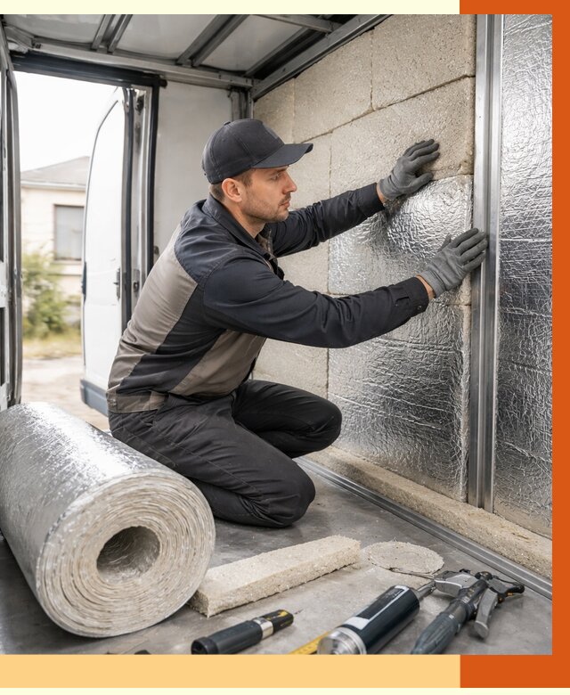 Утепление фургона рефрижератора в Шадринске от 12926 руб./м² под ключ | ТепломастерШдр