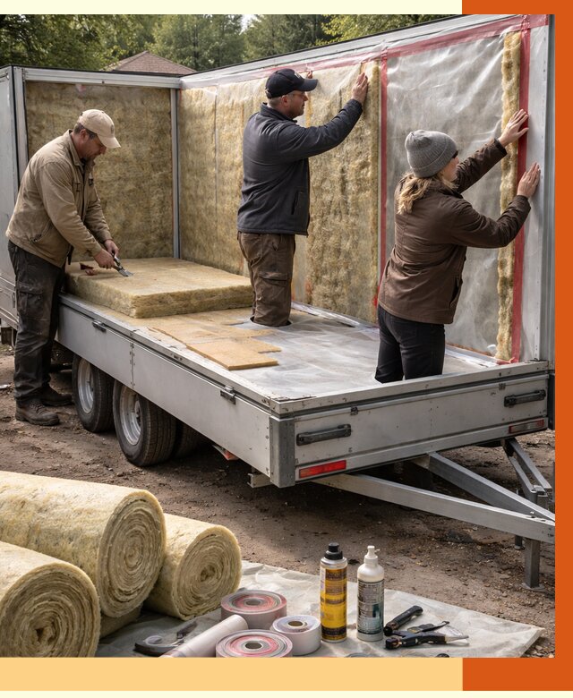 Утепление прицепа в Шадринске под ключ от 12926 руб. — комплекс от ТепломастерШдр