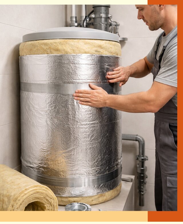 Утепление бойлера в Шадринске от 4653 руб. под ключ | Утепление ППУ | ТепломастерШдр