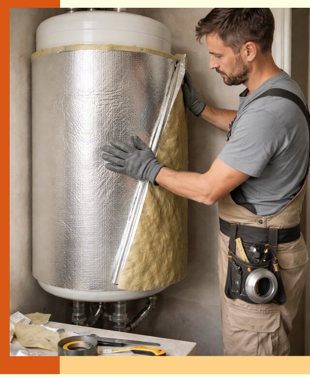 Утепление бойлера в Шадринске для снижения теплопотерь и экономии энергии