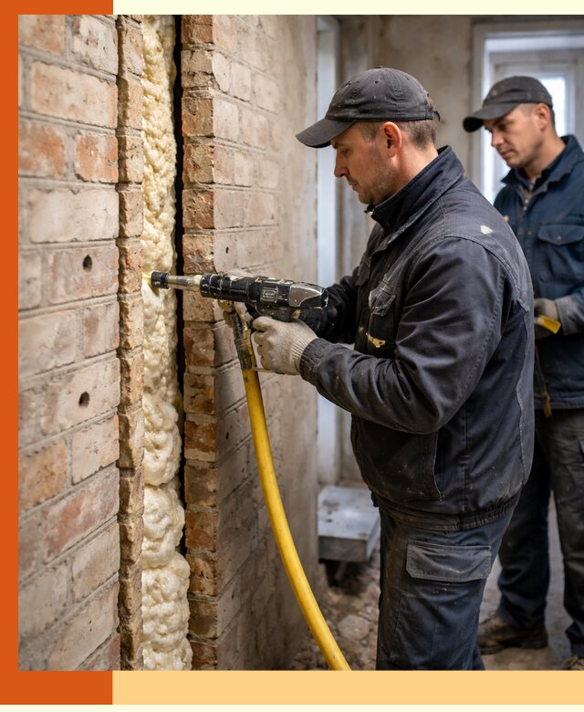 Межстеновое утепление пенополиуретаном в Шадринске