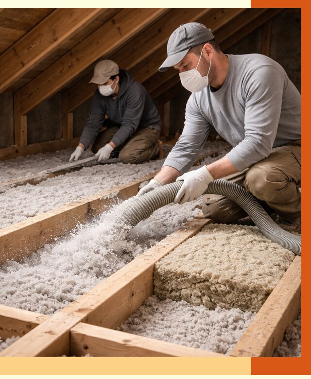 Заполнение полостей чердачного перекрытия в Шадринске от 4653 руб. | ТепломастерШдр