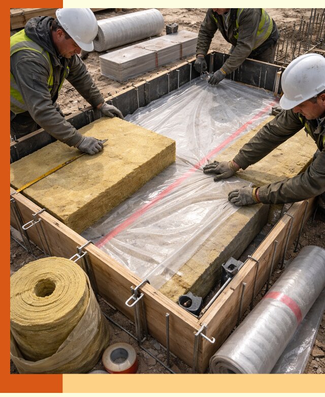 Теплоизоляция опалубки для строительства в Шадринске