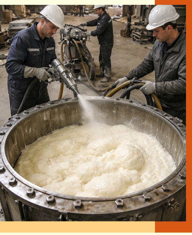 Заливка ППУ в емкости в Шадринске от 7497 руб. — утепление емкости под ключ | ТепломастерШдр